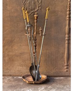 Antiguos Utensilios Chimenea Inglés
