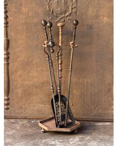Antiguos Utensilios Chimenea Inglés