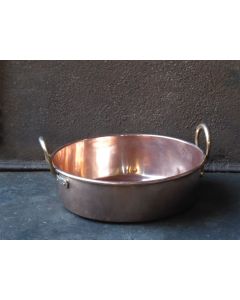 Cesta Leña de Cobre Pulido