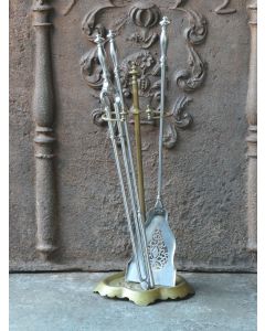 Antiguos Utensilios Chimenea Inglés