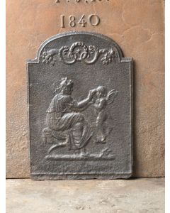 Placa chimenea Cupido y Venus
