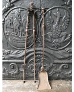 Antiguos Utensilios Chimenea Francés