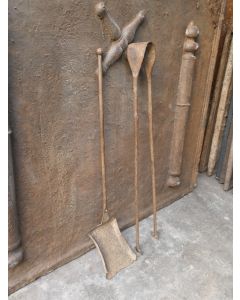Antiguos Utensilios Chimenea Francés
