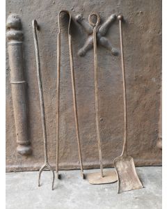 Antiguos Utensilios Chimenea Francés