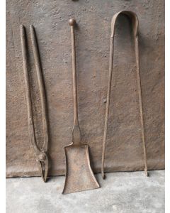 Antiguos Utensilios Chimenea Francés