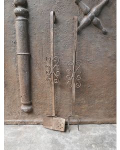 Antiguos Utensilios Chimenea Francés