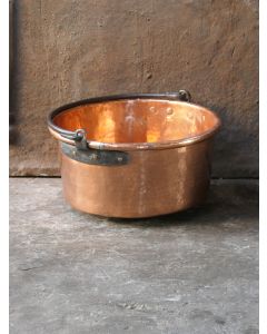 Cesta Leña de Cobre Pulido
