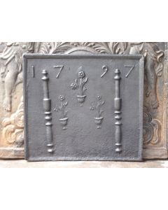 Pilares con Jarrón de Flores
