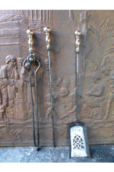 Utensilios Chimenea de Acero Pulido