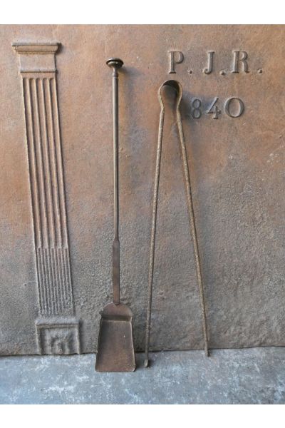 Antiguos Utensilios Chimenea Francés