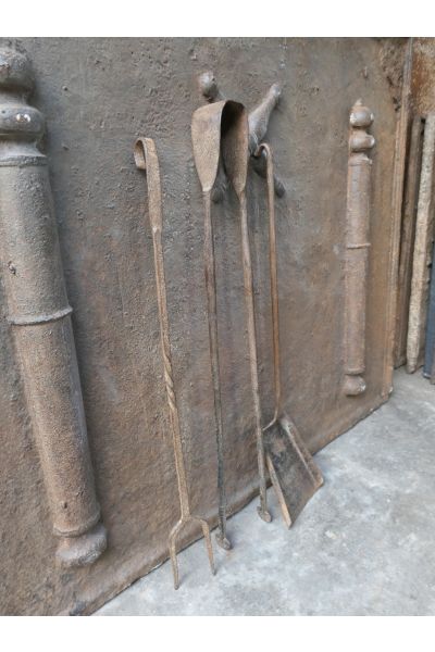 Antiguos Utensilios Chimenea Francés