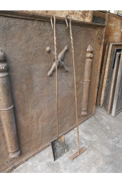 Antiguos Utensilios Chimenea Francés