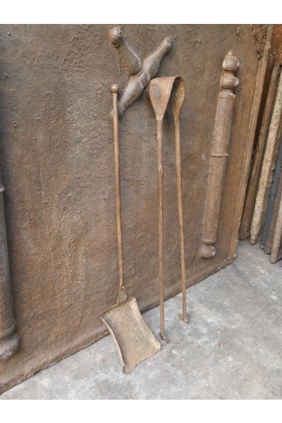 Antiguos Utensilios Chimenea Francés