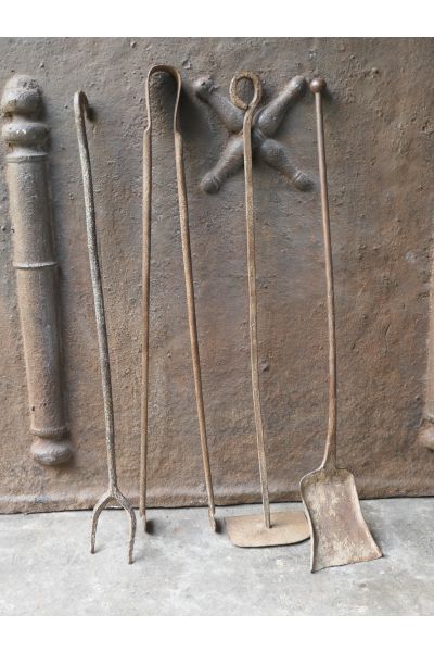 Antiguos Utensilios Chimenea Francés