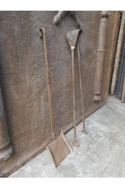 Antiguos Utensilios Chimenea Francés