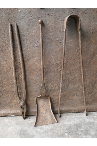 Antiguos Utensilios Chimenea Francés