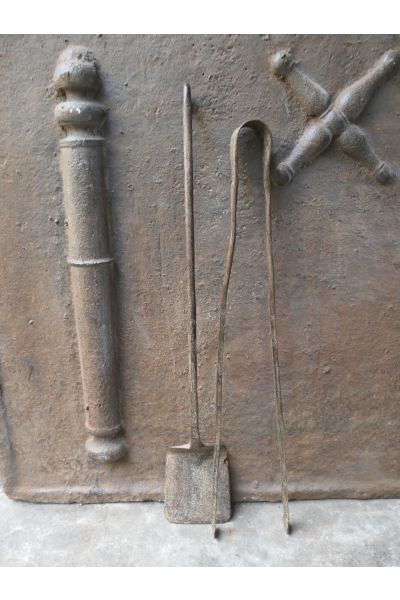 Antiguos Utensilios Chimenea Francés