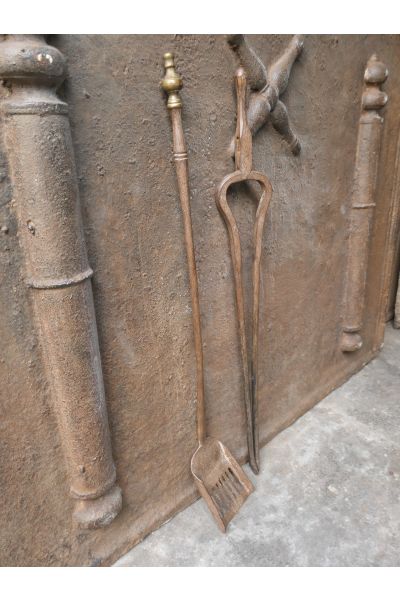 Antiguos Utensilios Chimenea Francés