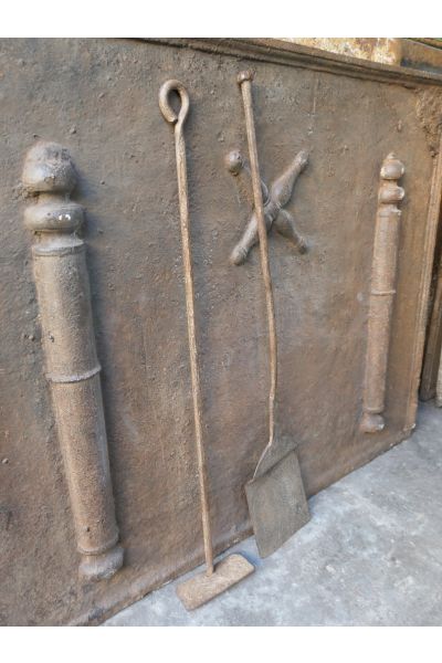 Antiguos Utensilios Chimenea Francés