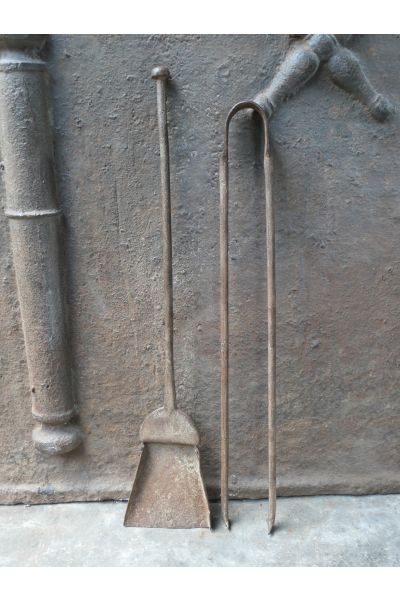 Antiguos Utensilios Chimenea Francés