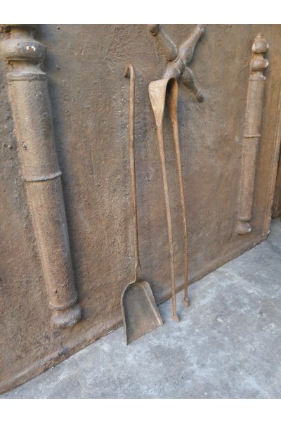 Antiguos Utensilios Chimenea Francés