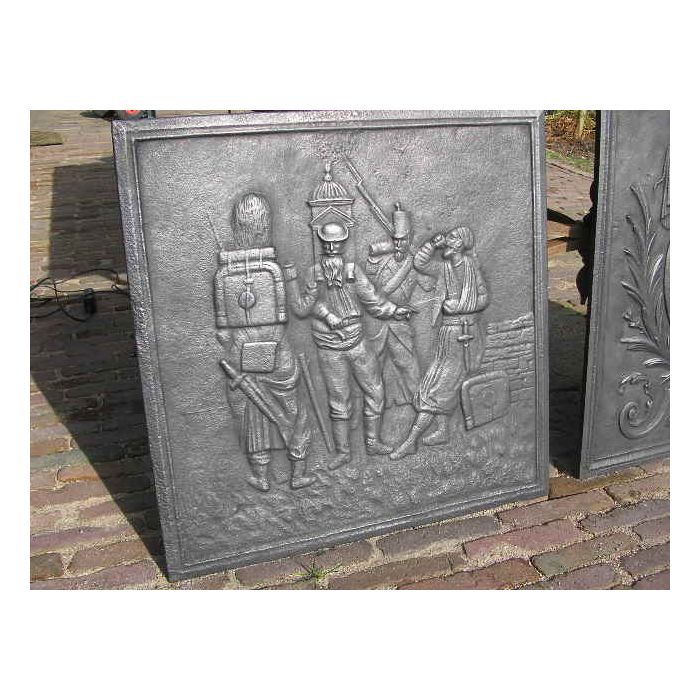 Placa de chimenea Los soldados