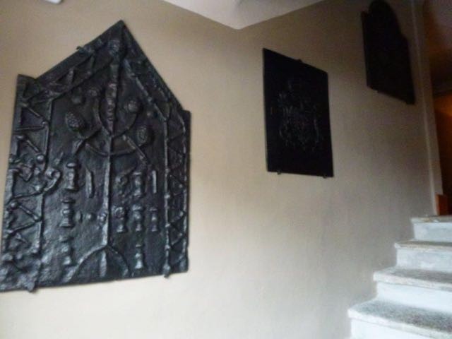 Placa de chimenea como decoración
